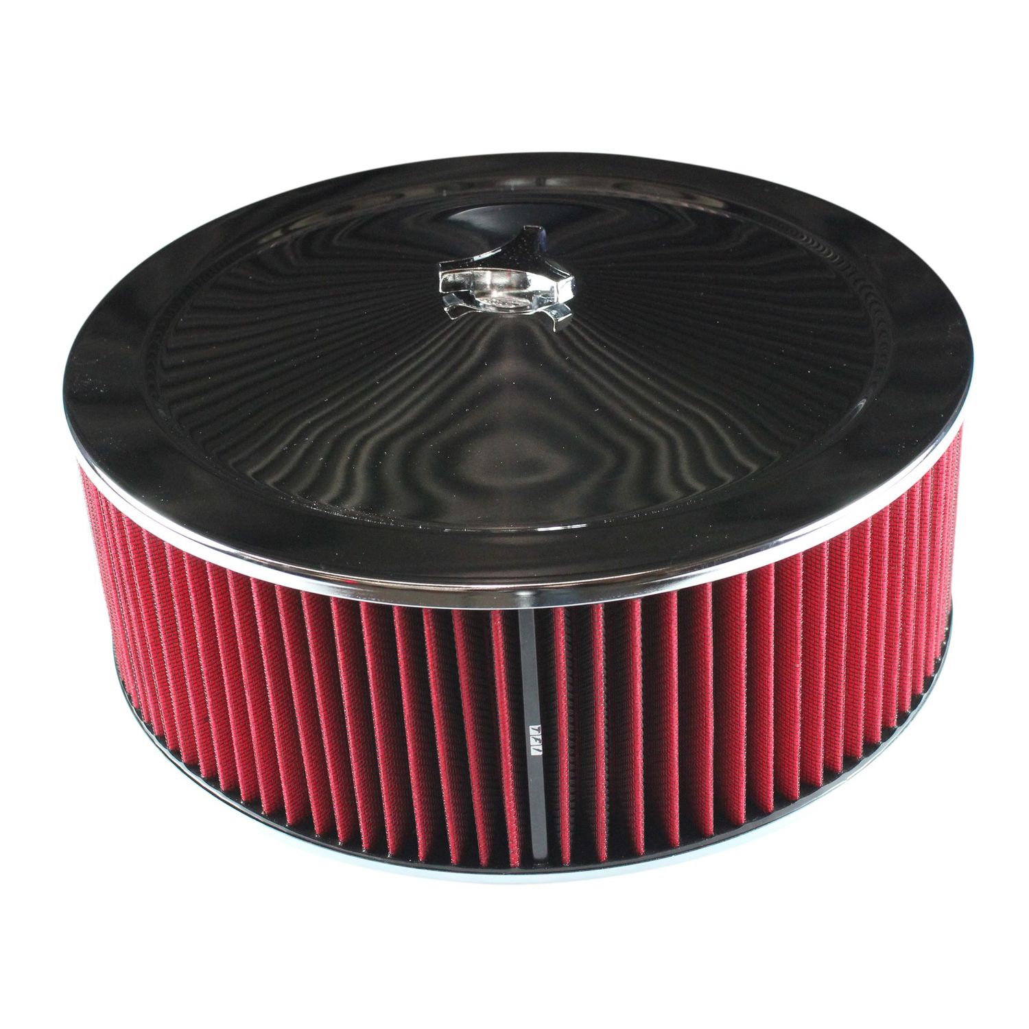 Chrome Air Filter/Air Cleaner 14 Chrome Air Filter/Air Cleaner 14" x 5" Holley or Holden Quadrajet Base Red Washable
