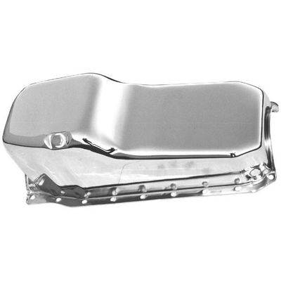 Oil Pan Sump Chevrolet Small Block 1986 up 305-350 Chrome Plated 1pce Rear Main