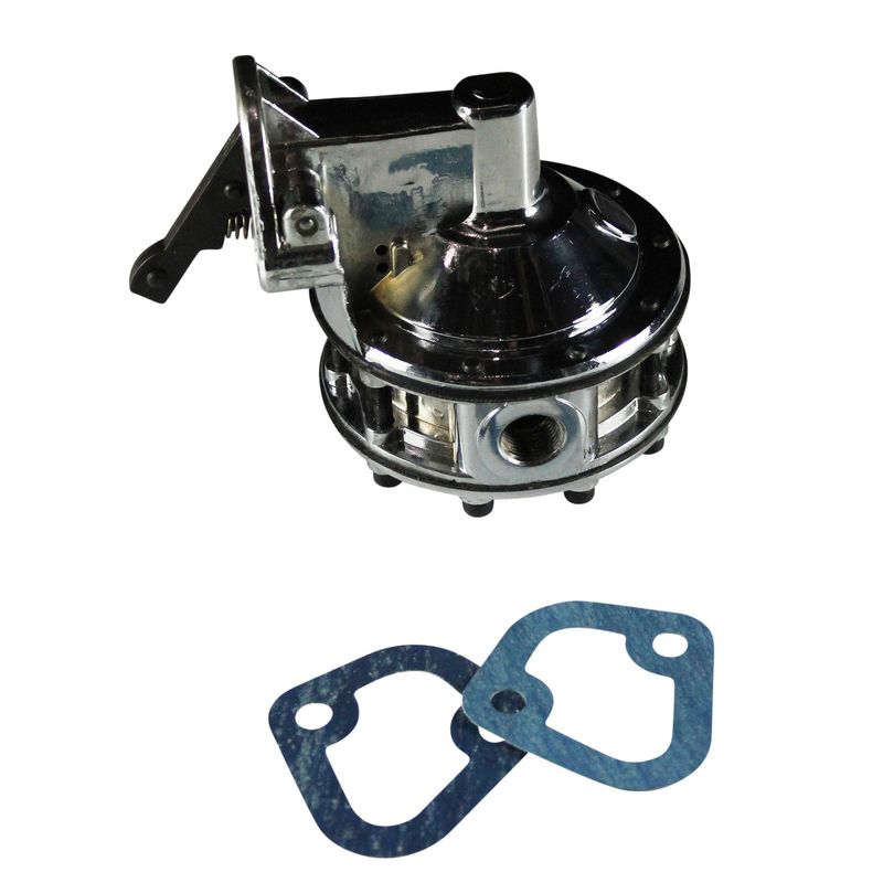 Fuel Pump Small Block Chevrolet V8 262-400 Chrome Mechanical 7.5psi 415lph