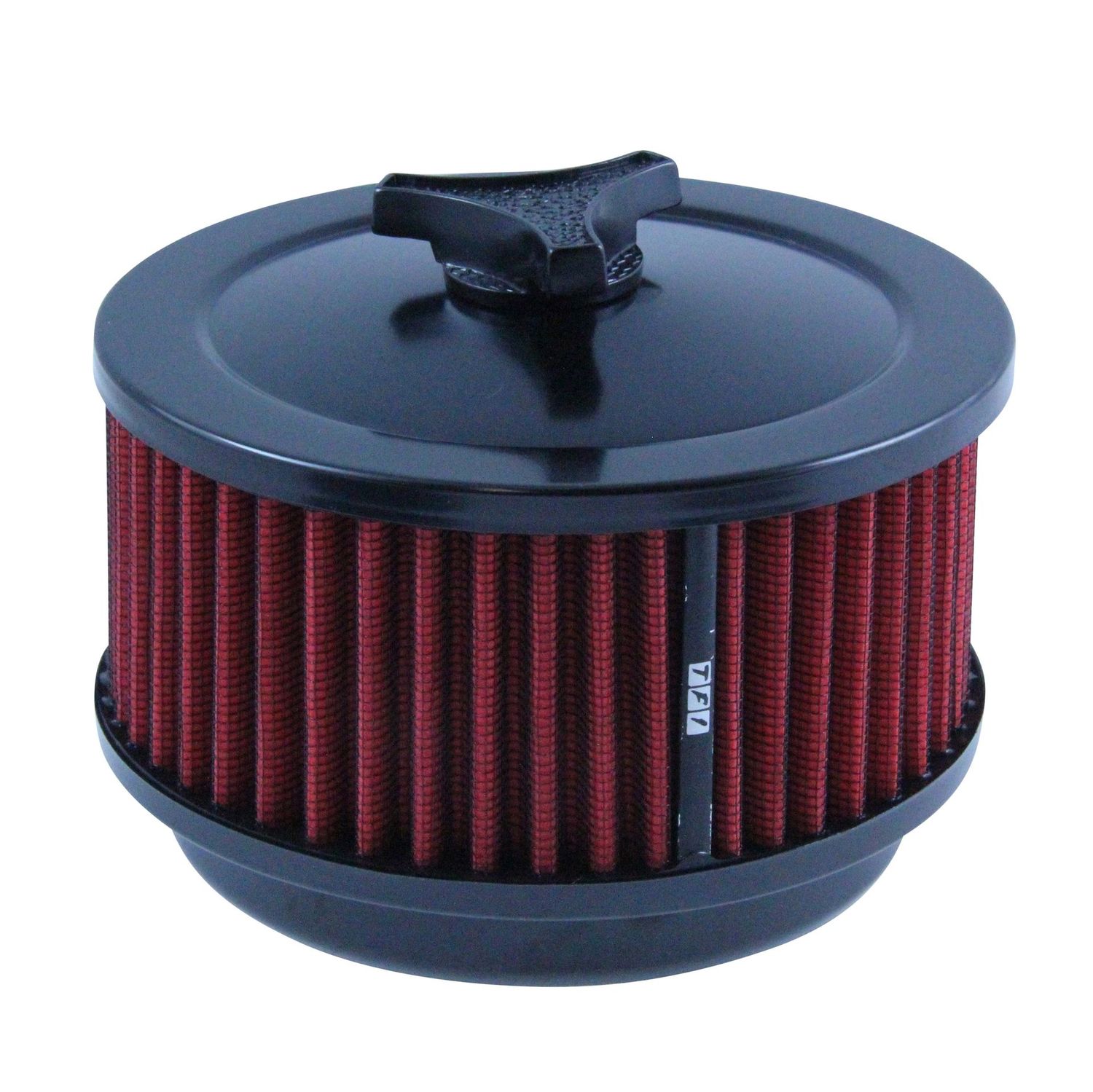 Black Air Filter/Air Cleaner 6-3/8 Black Air Filter/Air Cleaner 6-3/8" Wide x 3" Tall 5-1/8" Holley Edelbrock Red Element