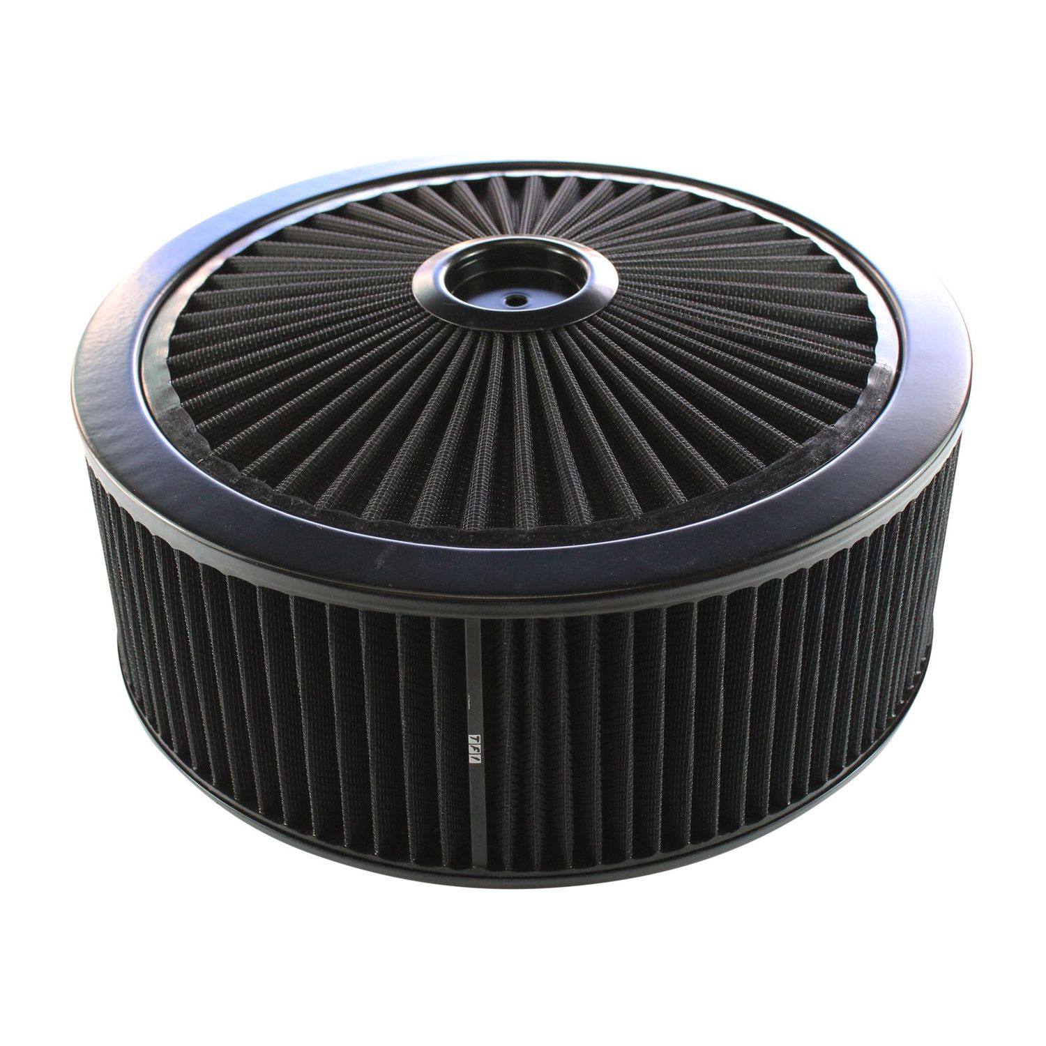 Extraflow All Black Air Filter/Air Cleaner 14" x 5" Holley Edelbrock Recessed Base