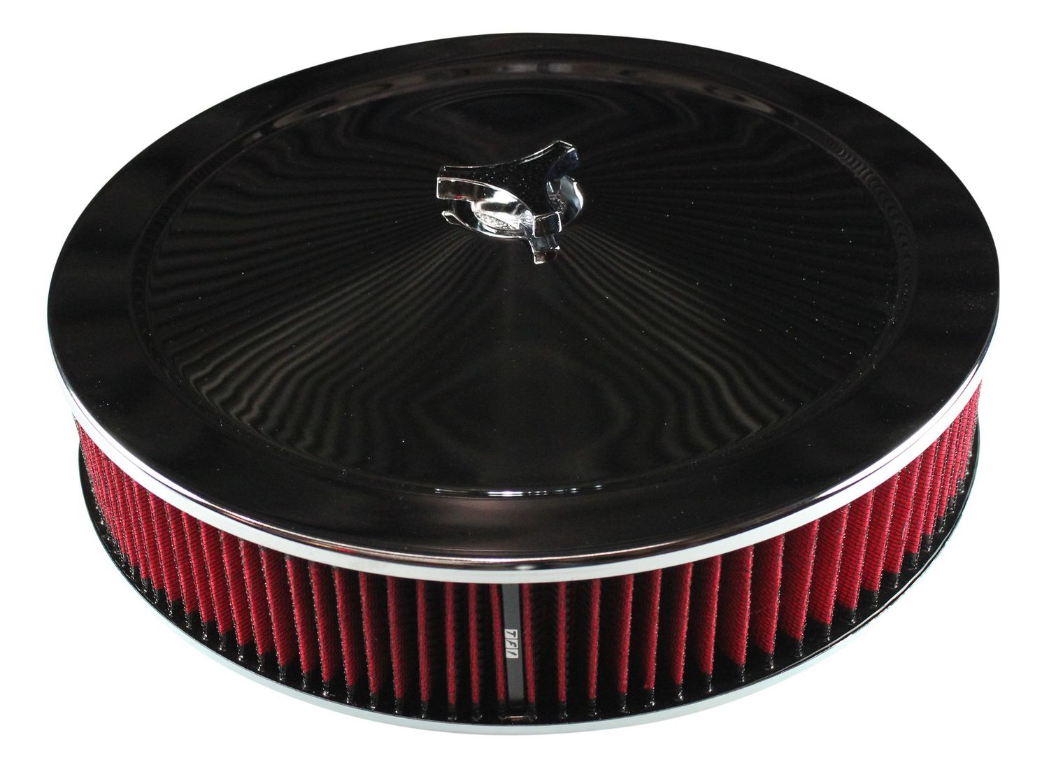 Chrome Air Filter/Air Cleaner 14 Chrome Air Filter/Air Cleaner 14" x 3" Holley or Holden Quadrajet Base Red Washable