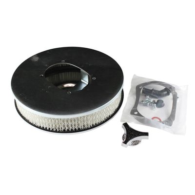 Chrome Air Filter/Air Cleaner 9" Wide x 2" Tall Suit ADM Ford Falcon XE/XF Carburettor