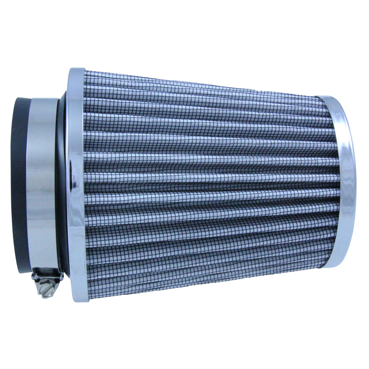 Mini Stack Pod Air Filter 3 inch ID Neck- Chrome End Mini Stack Pod Air Filter 3 inch ID Neck- Chrome End