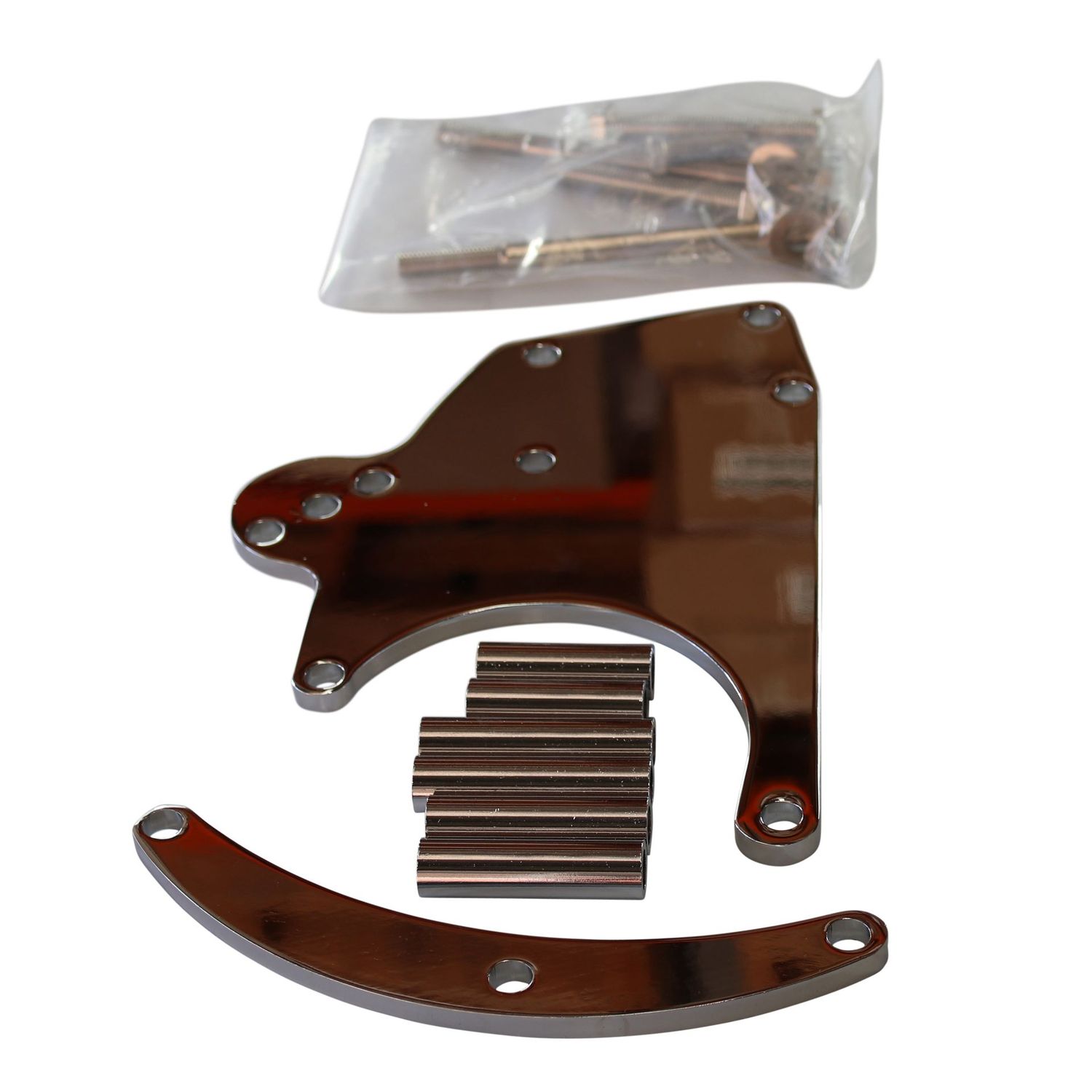 LS Chevrolet SD7 Air Conditioning Compressor Relocation Bracket Kit Chrome