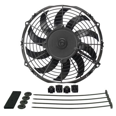 Derale 10 Derale 10" High Output Puller Curved Fan 802Cfm IP68 Waterproof/Dustproof 16110