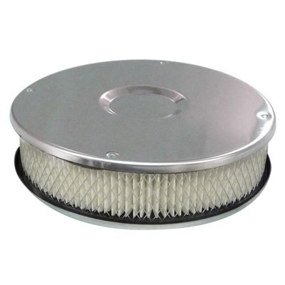 Chrome Air Filter/Air Cleaner 8-3/4 Chrome Air Filter/Air Cleaner 8-3/4" Wide x 55mm Tall Weber DCD DCB DAS DCHD DCS