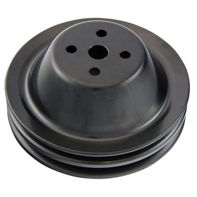 Pulley Water Pump Double Groove Swp Black Steel Small Block Chevrolet 265-400 Pulley Water Pump Double Groove Swp Black Steel Small Block Chevrolet 265-400