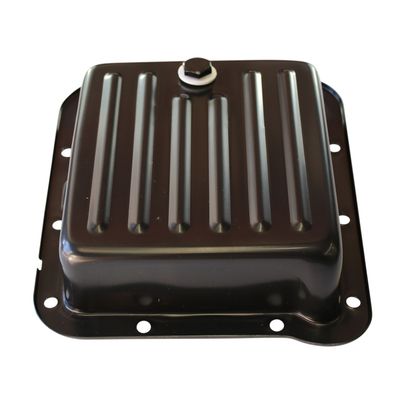 Transmission Pan Ford C4 OEM 2-3/8" Depth Black Steel Finned Case Fill