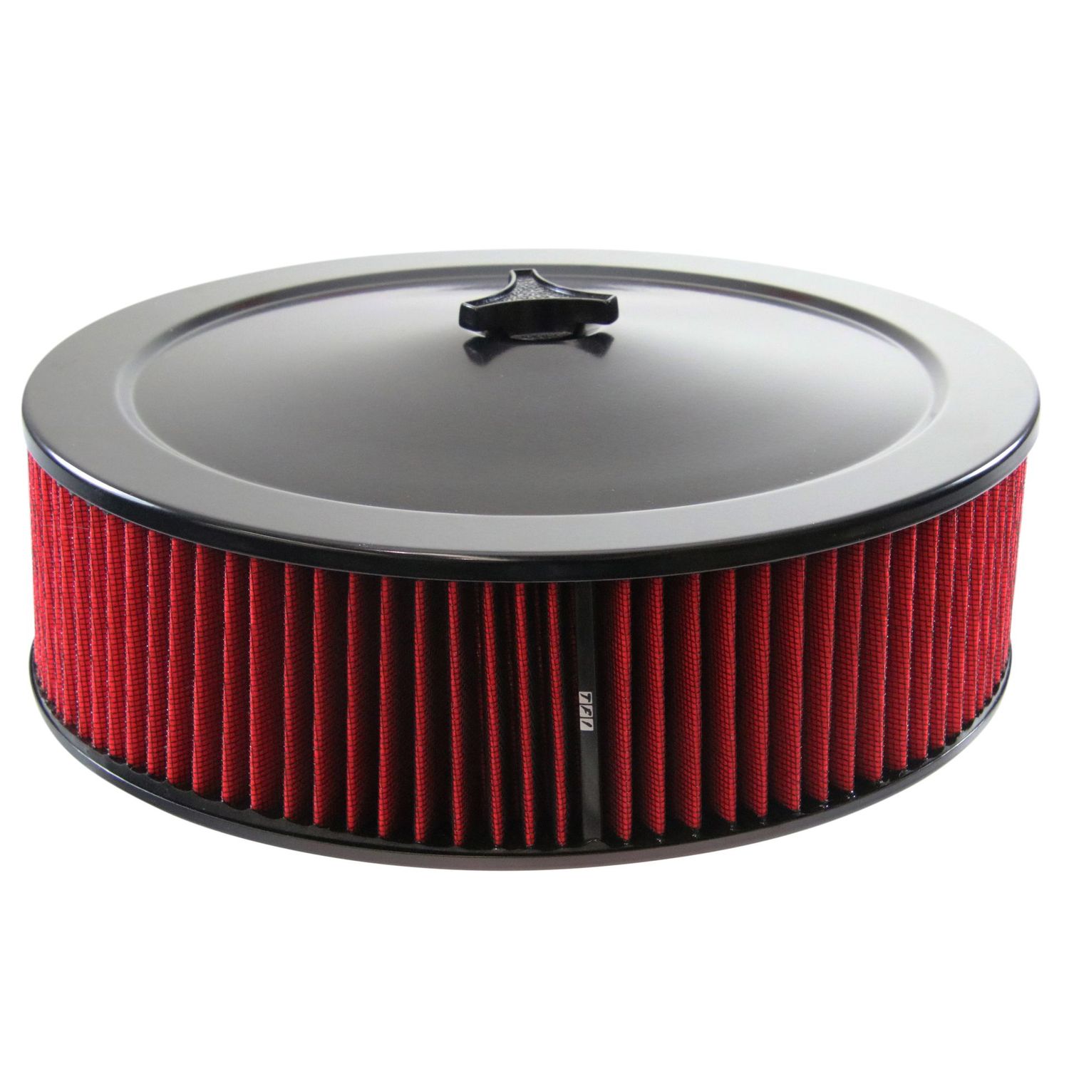 Black Air Filter/Air Cleaner 14 Black Air Filter/Air Cleaner 14" x 4" Holley Rochester Recessed Base Red Element