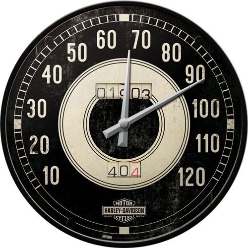 Wall Clock Harley Davidson Speedo - 30cm