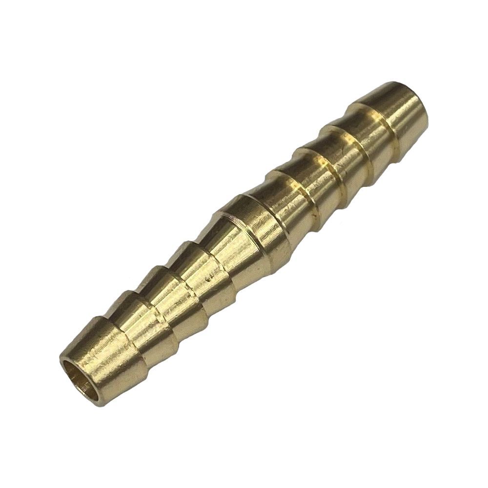 Brass Straight Male Joiner 1/4" (6.3mm) Barbed Hose Tube Ends