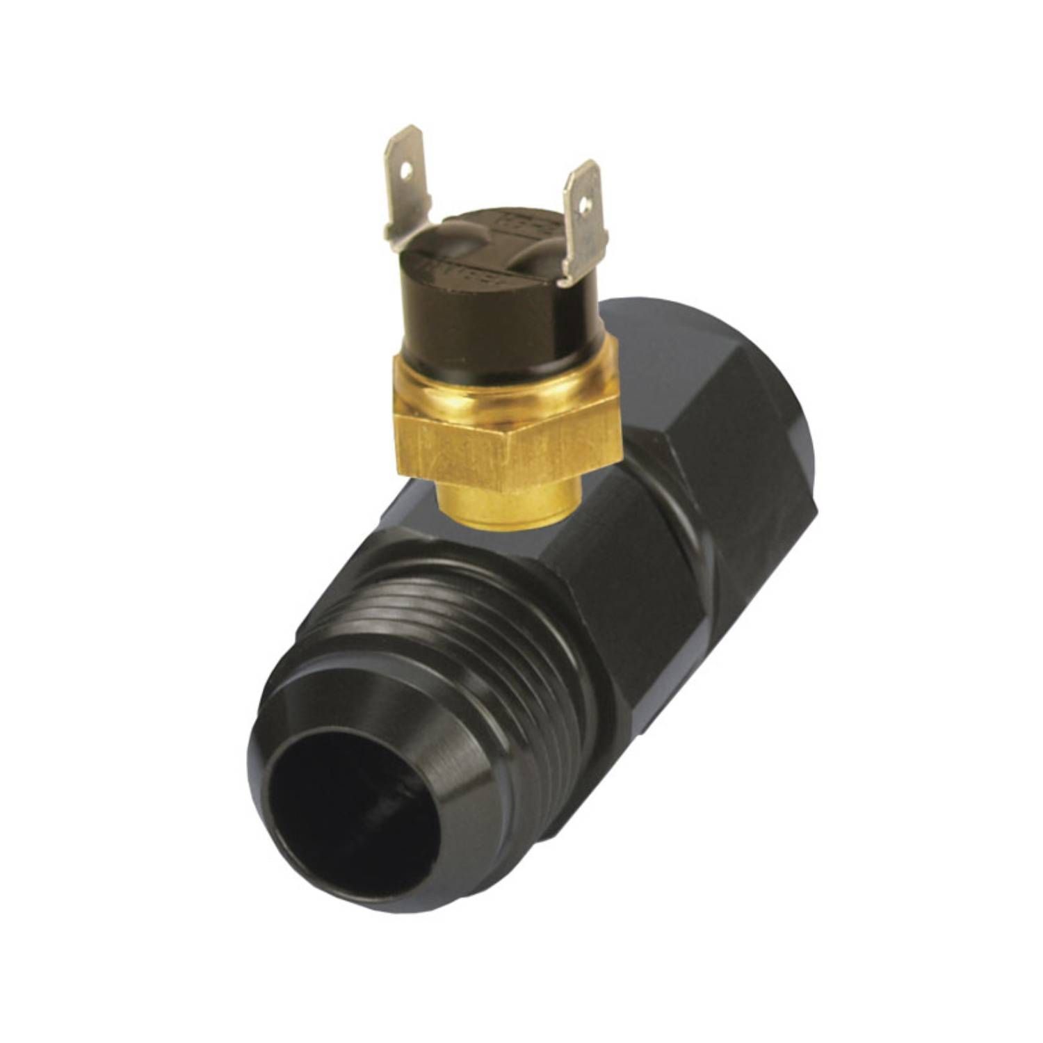 Derale In-Line Fan Control Thermostat Premium 180 Degree -10AN fittings 35022 Derale In-Line Fan Control Thermostat Premium 180 Degree -10AN fittings 35022