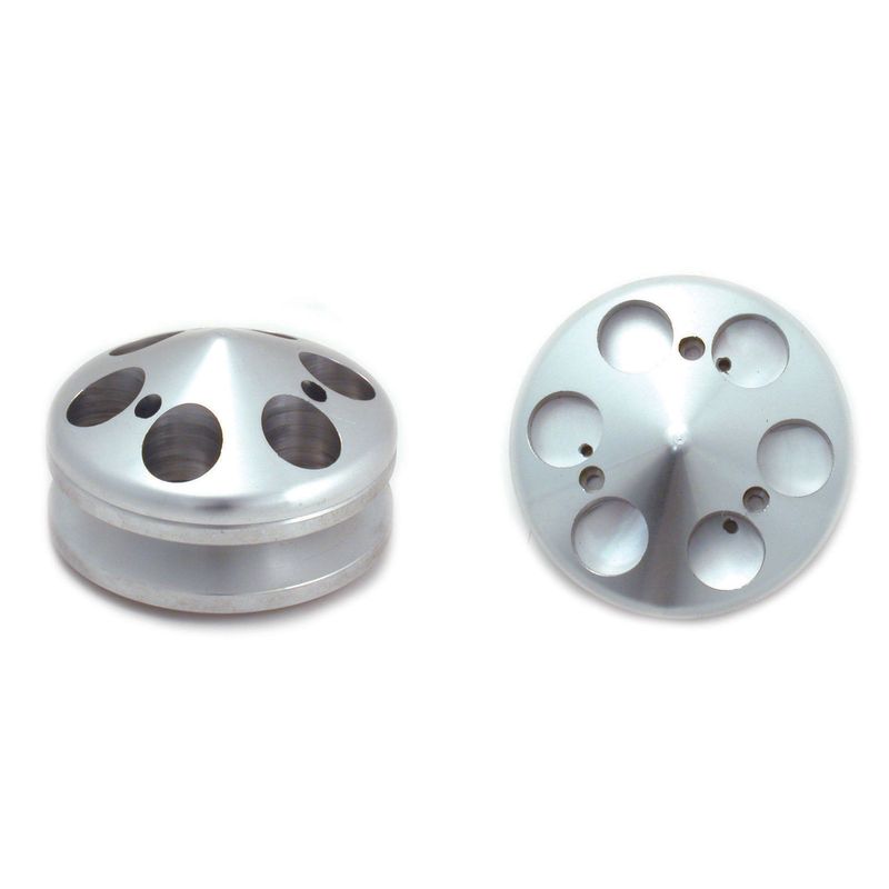 Pulley Alternator Single Groove + Nose Cover Machined Alloy SB Chev