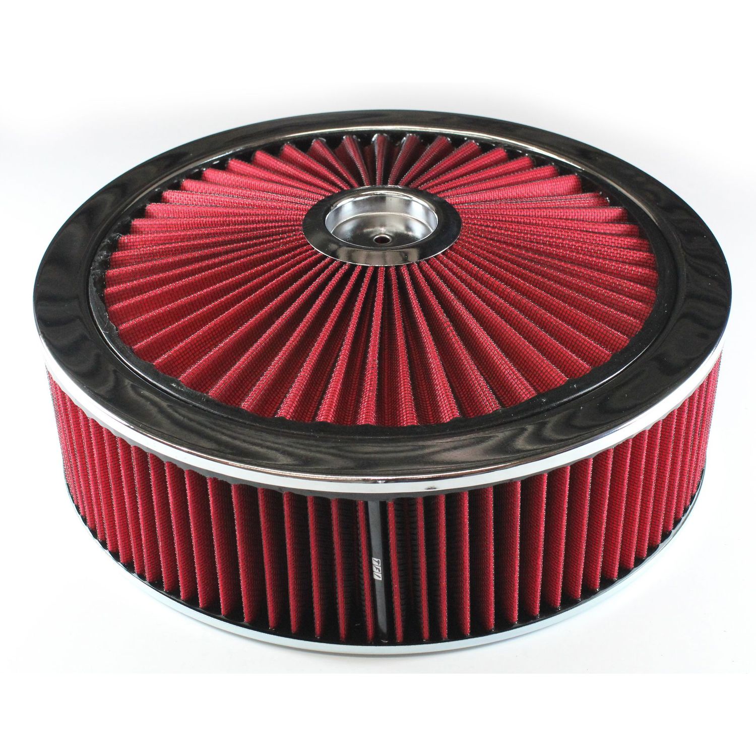Extraflow Red Chrome Air Filter/Air Cleaner 14" x 4" Holley or Holden Quadrajet Base