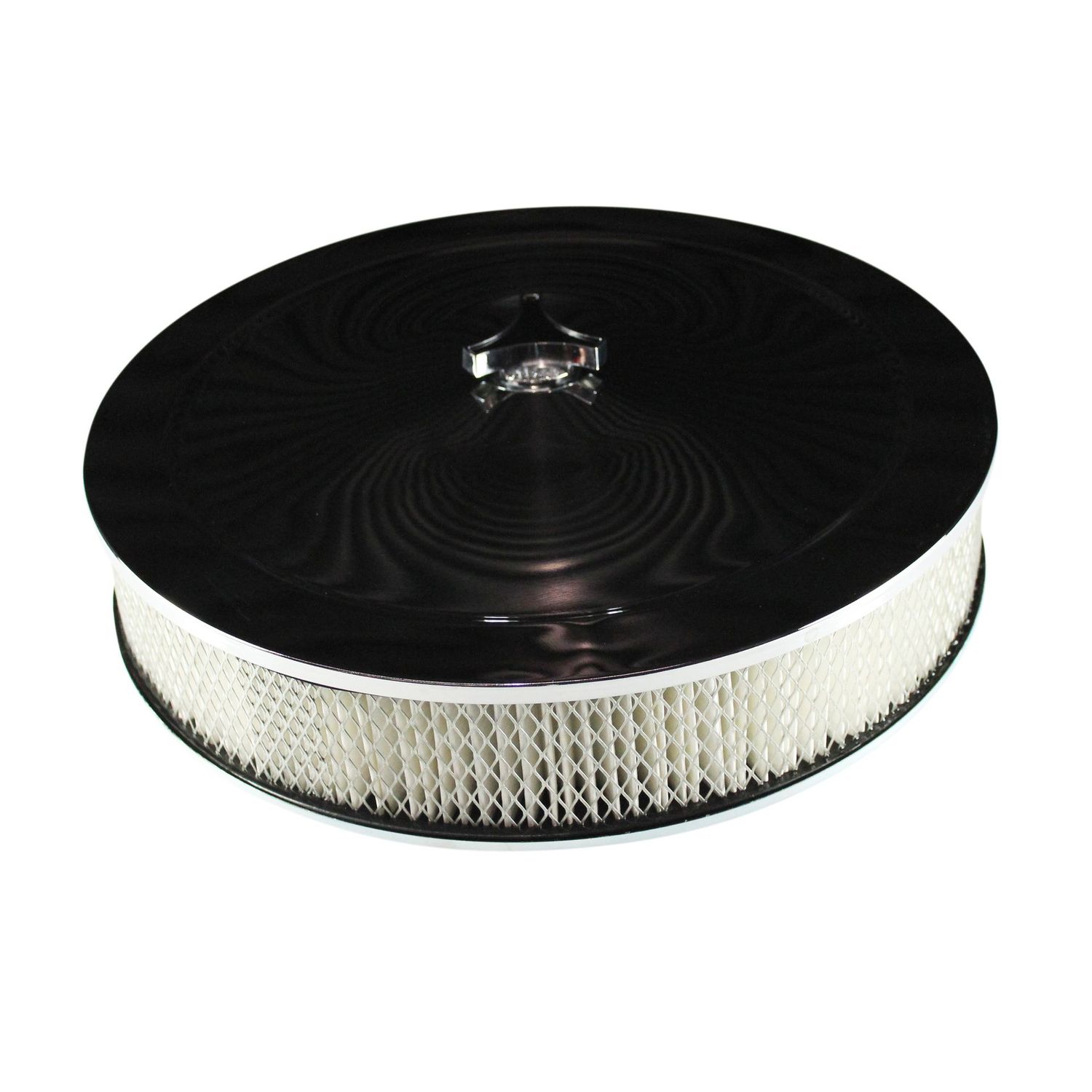 Chrome Air Filter/Air Cleaner 14" x 3" Holley or Holden Quadrajet Base Paper Element