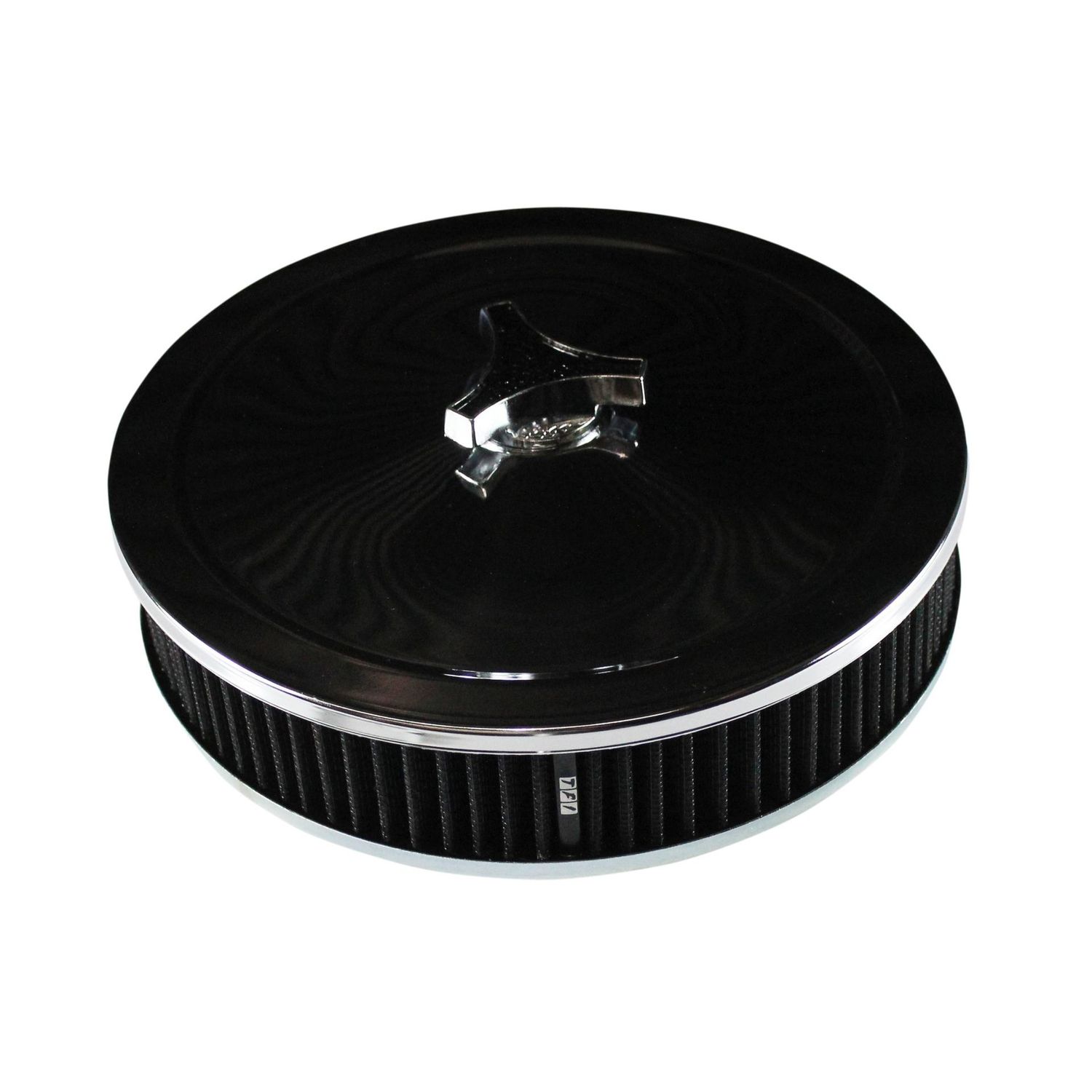 Chrome Air Filter/Air Cleaner 9 Chrome Air Filter/Air Cleaner 9" Wide x 2" Tall Weber 32/36 Dgv Dgav Carb Black Element