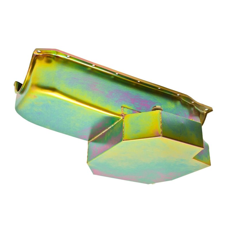 Oil Pan Chevrolet Sm Block 283-350 1986 on Extra Capacity 1pce Rear Main Zinc