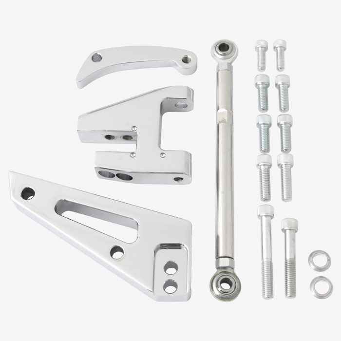 Alternator Bracket Kit Billet Polished Aluminium Chevrolet Big Block Swp Alternator Bracket Kit Billet Polished Aluminium Chevrolet Big Block Swp