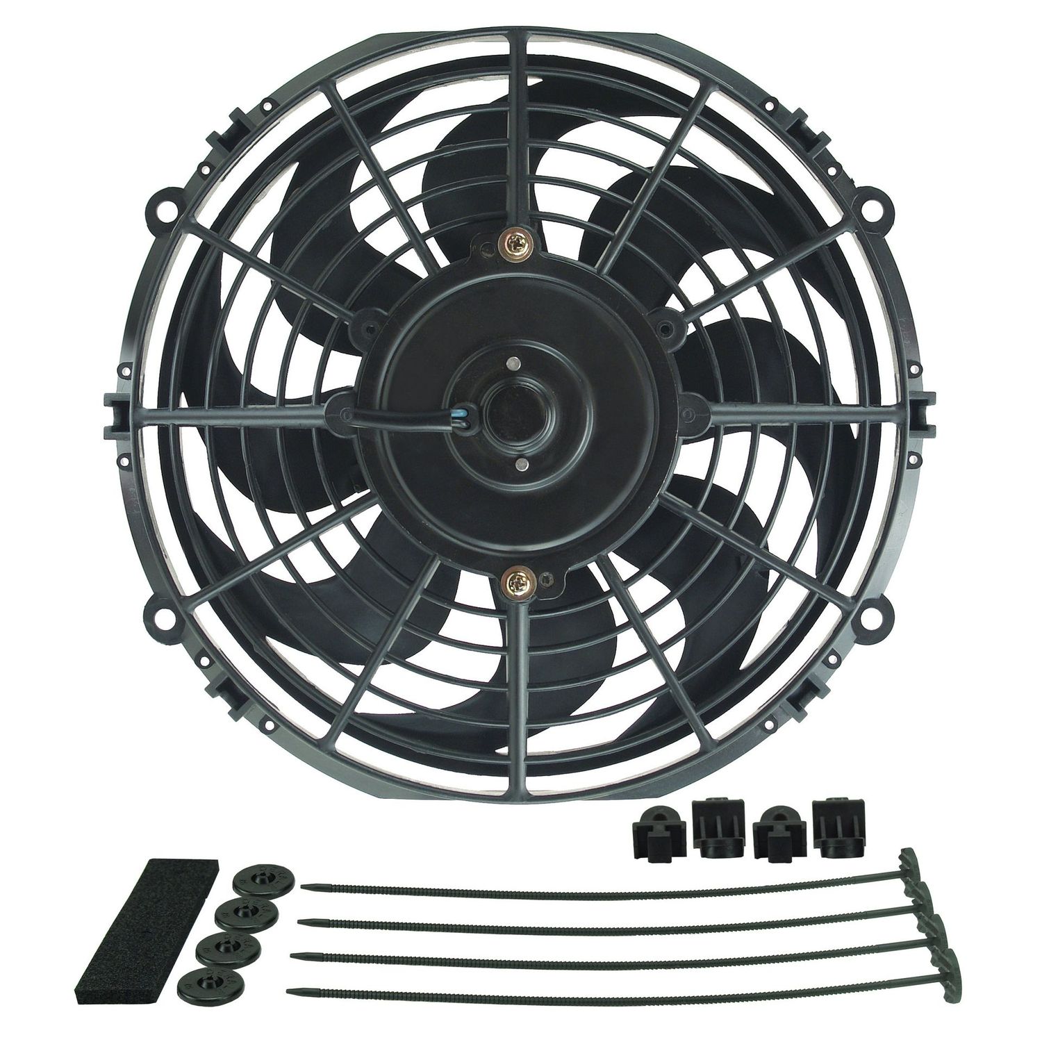Derale Dyno-Cool 10 Derale Dyno-Cool 10" Curved Blade Electric Puller (Reversible) Fan 590cfm 18910