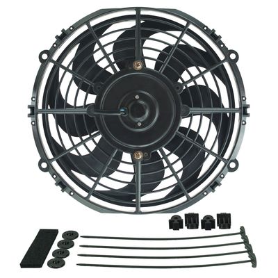 Derale Dyno-Cool 10 Derale Dyno-Cool 10" Curved Blade Electric Puller (Reversible) Fan 590cfm 18910