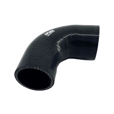 Silicone Hose Black 90 Deg Reducing Elbow 57 to 51mm (2.25 Silicone Hose Black 90 Deg Reducing Elbow 57 to 51mm (2.25" to 2") ID, 50mm Leg Length