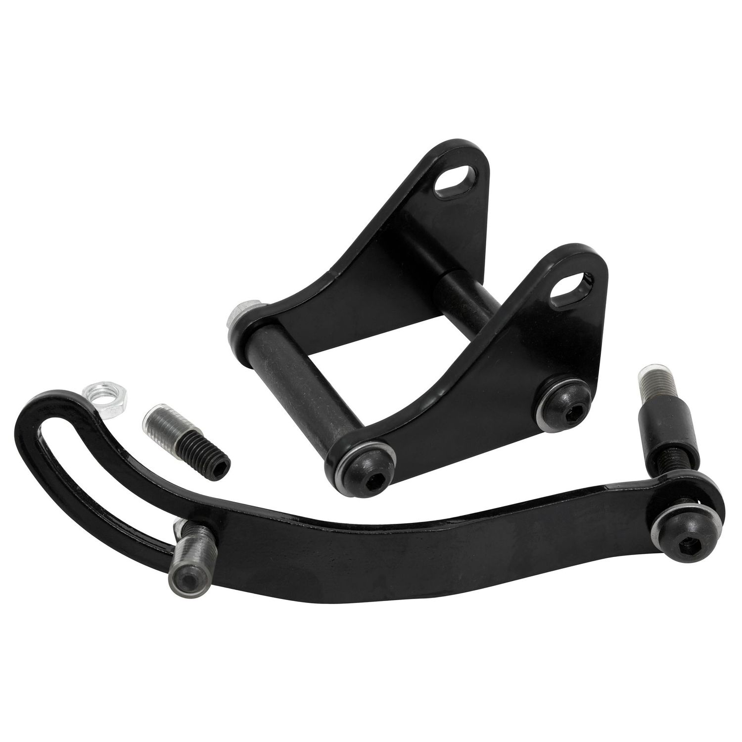 Power Steering Pump Bracket Kit Black Steel Chevrolet Small Block Lwp + Swp Power Steering Pump Bracket Kit Black Steel Chevrolet Small Block Lwp + Swp