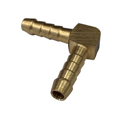Brass Male Elbow Joiner 1/4" (6.3mm) Barbed Hose Tube Ends