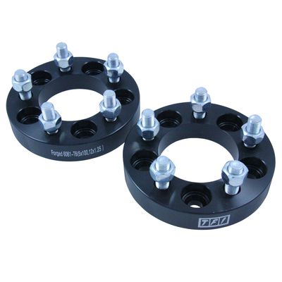 Bolt On Billet Wheel Spacer Kit 25mm Thick Size 5x100PCD 12mmx1.25 Stud Pair Bolt On Billet Wheel Spacer Kit 25mm Thick Size 5x100PCD 12mmx1.25 Stud Pair