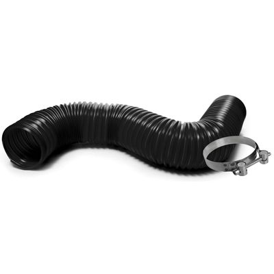 Memorex Black Air Intake Duct Hose 76mm Id x 90cm long with 2 HD Clamps