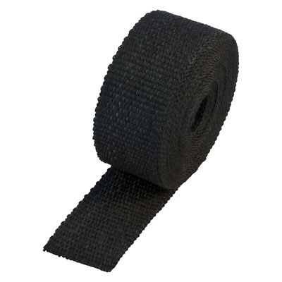 Black Coloured Exhaust Wrap 50mm(2") Wide x 7.5mt(25ft) Roll 650'C Continuous