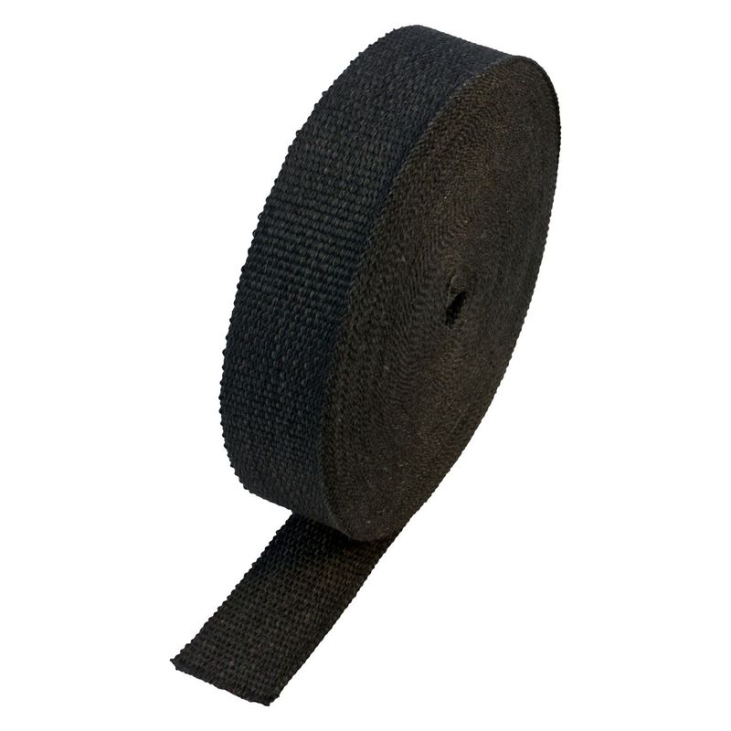 Black Coloured Exhaust Wrap 50mm(2") Wide x 30mt(100ft) Roll 650'C Continuous