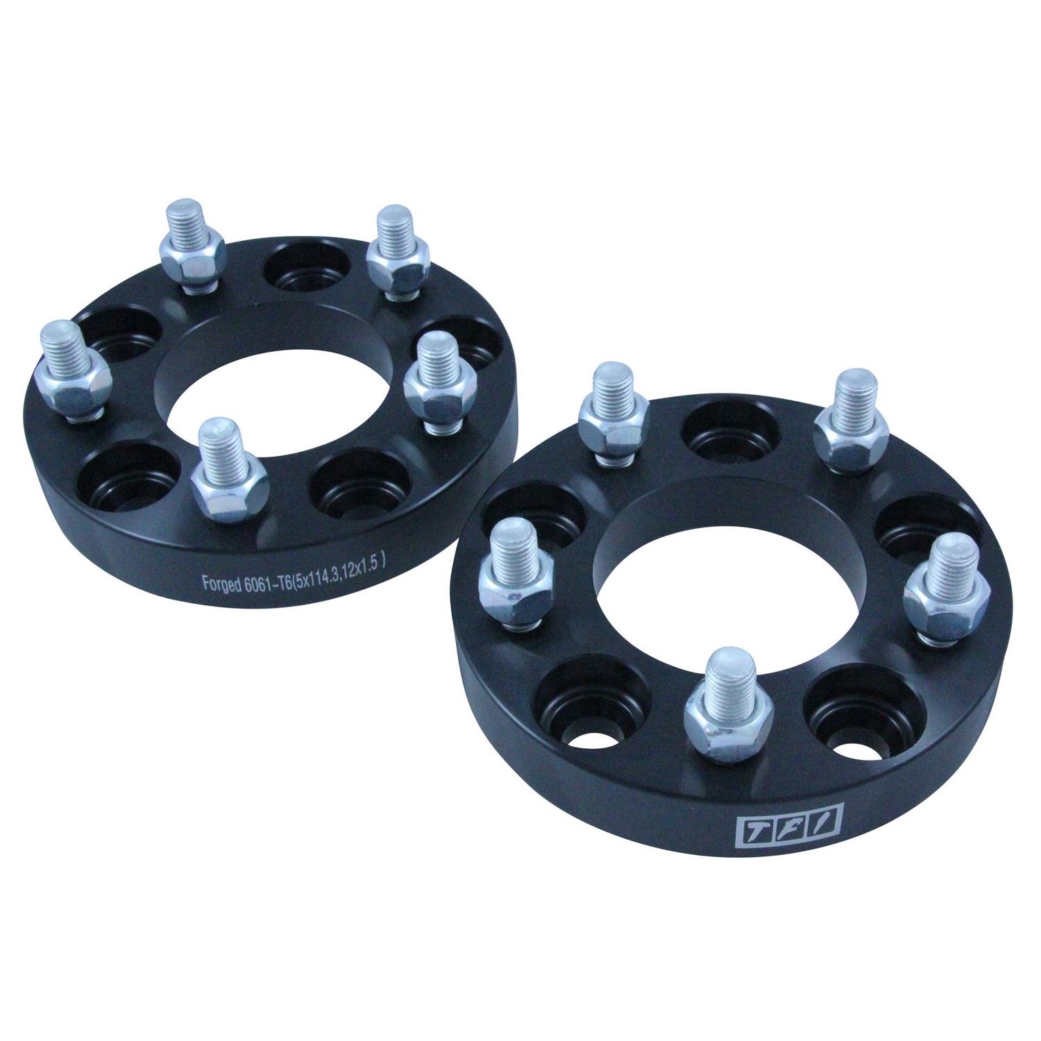 Bolt On Billet Wheel Spacer Kit 25mm Thick Size 5x114.3PCD 12mmx1.5 Stud Pair Bolt On Billet Wheel Spacer Kit 25mm Thick Size 5x114.3PCD 12mmx1.5 Stud Pair