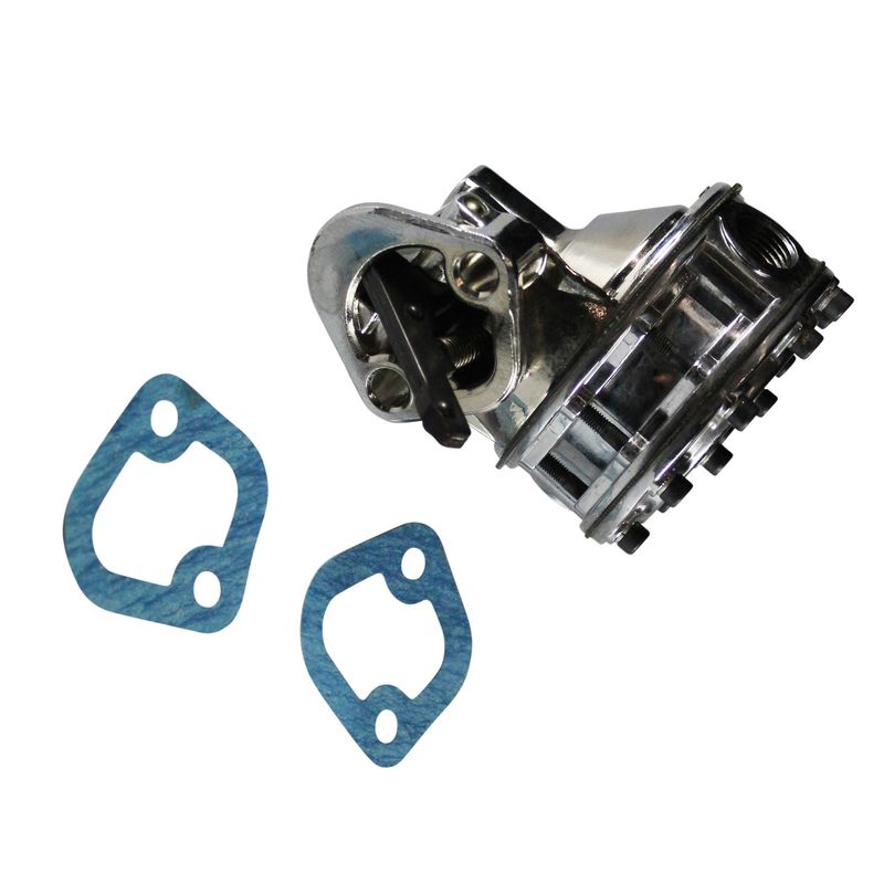 Fuel Pump Small Block Chevrolet V8 262-400 Chrome Mechanical 12-16psi 490lph