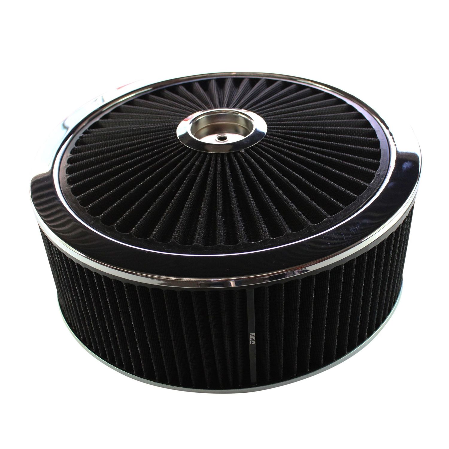 Extraflow Black Chrome Air Filter/Air Cleaner 14" x 5" Holley Holden Quadrajet Base
