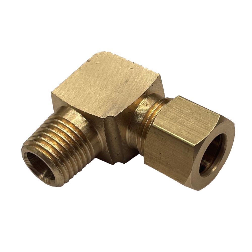 Brass Compression Union Elbow 5/16 Brass Compression Union Elbow 5/16" (7.9mm) Tube to 1/4" (13.2mm) Male BSP Thread