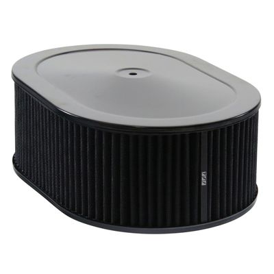 Oval Black Steel Air Filter/Air Cleaner 12 Oval Black Steel Air Filter/Air Cleaner 12" x 4" Holley Edelbrock Quadrajet Black Filter
