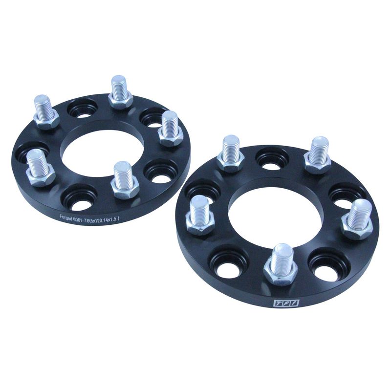 Bolt On Billet Wheel Spacer Kit 15mm Thick Size 5x120PCD 14mmx1.5 Stud