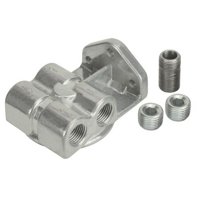 Derale Single Side Ports 1/2 Derale Single Side Ports 1/2" NPT Remote Filter Mount Dual Side Ports 25709