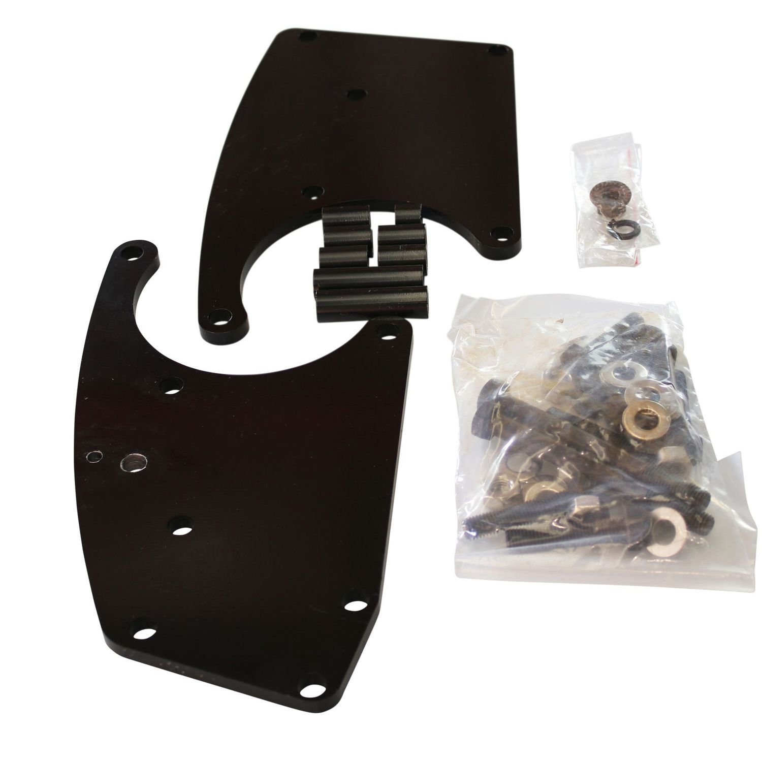 LS Chevrolet Sanden 508 Air Con Compressor Relocation Bracket Kit Black LS Chevrolet Sanden 508 Air Con Compressor Relocation Bracket Kit Black