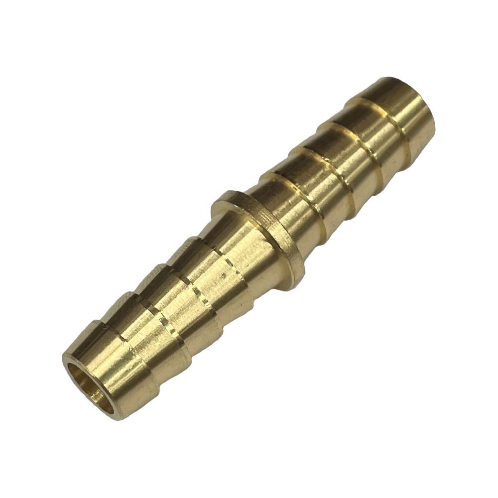 Brass Straight Male Joiner 3/8" (9.5mm) Barbed Hose Tube Ends