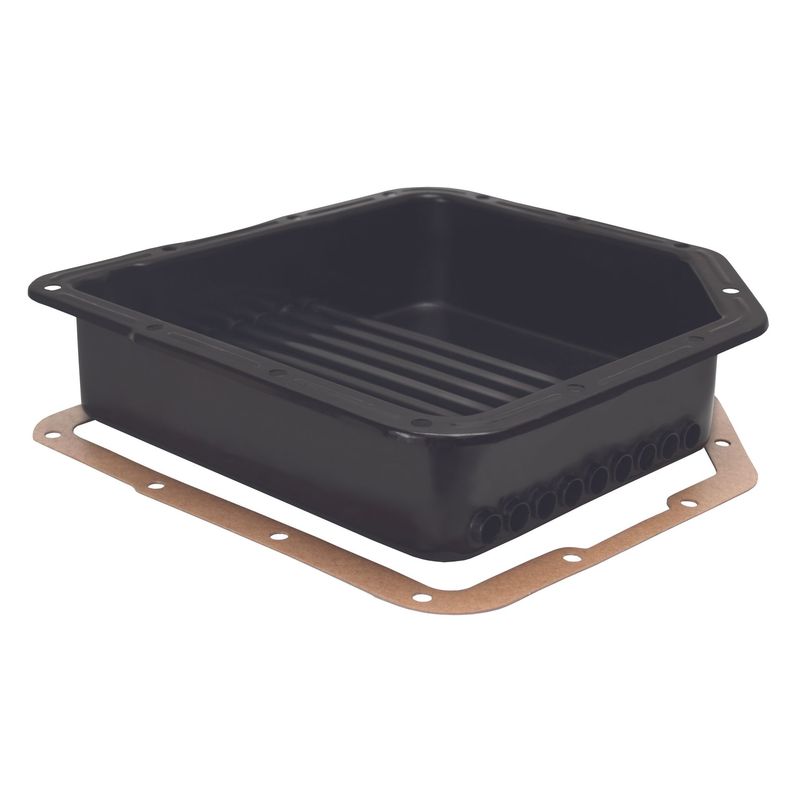 Transmission Cooling Pan GM Turbo Hydro TH350 3-3/8 Transmission Cooling Pan GM Turbo Hydro TH350 3-3/8" Deep + Tubes Derale 14200
