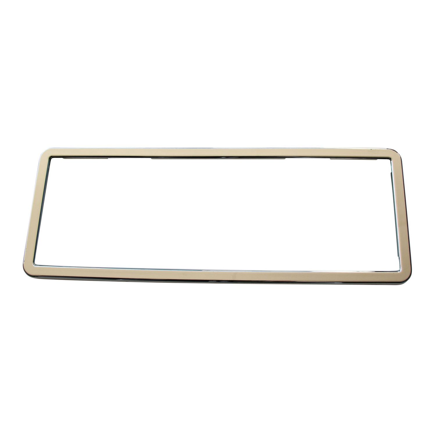 SINGLE Chrome Polymer Number Plate Frame. Suits a 6 Digit Number Plate SINGLE Chrome Polymer Number Plate Frame. Suits a 6 Digit Number Plate