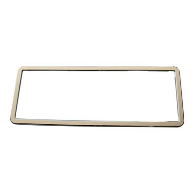 SINGLE Chrome Polymer Number Plate Frame. Suits a 6 Digit Number Plate SINGLE Chrome Polymer Number Plate Frame. Suits a 6 Digit Number Plate