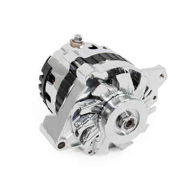 Alternator Chrome GM CS130 Style 160 Amp Alternator with Serpentine Belt