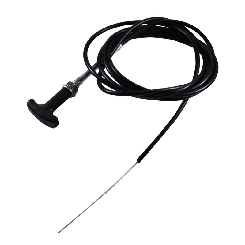 Bonnet Cable T Bar Handle 100 Inch (254cm) Long Plastic Coated