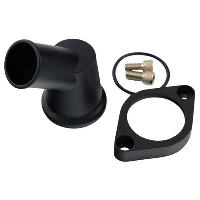 Water Neck Chevrolet Small Big Block 45 Degree Black Alloy Swivel 360 Degree