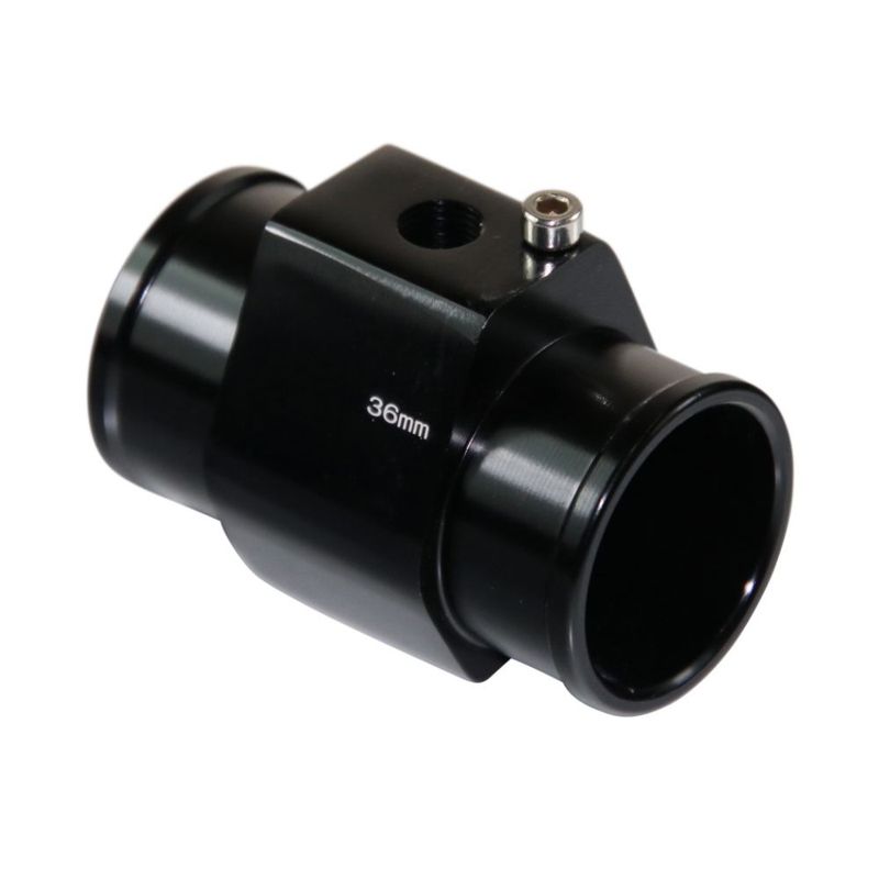 Radiator Hose Water Temperature Sensor Adaptor - 36mm Black Finish