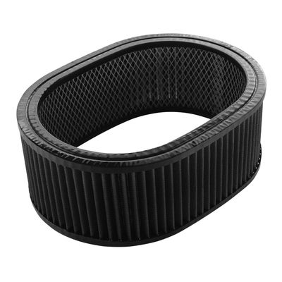 Air Filter Element Black 12 Air Filter Element Black 12"Inch Long 4"Inch Tall Oval High Performance Cotton