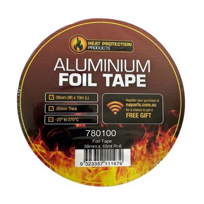 Aluminium Foil Tape 38mm x 10M Roll - Silver